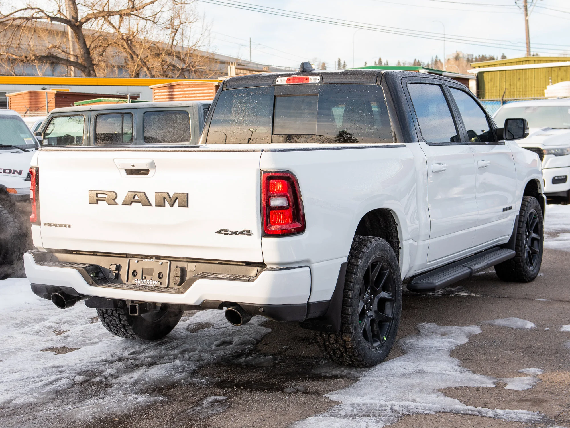 New 2026 White RAM Sport*, 2 Inch Lift, 33 Inch Tires image 8