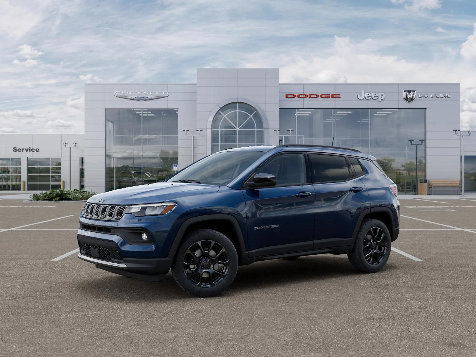 New 2026 Fathom Blue Pearl-Coat Exterior Paint Jeep Latitude Altitude image 28
