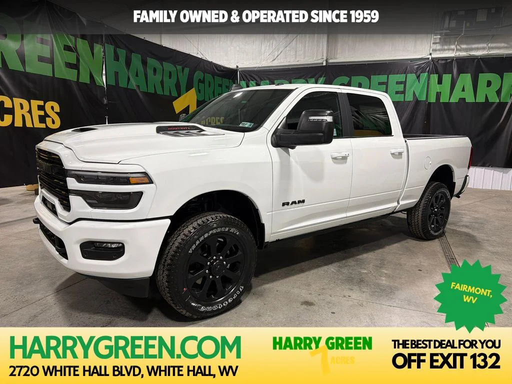 New 2026 Bright White Clear-Coat Exterior Paint RAM Laramie image 1