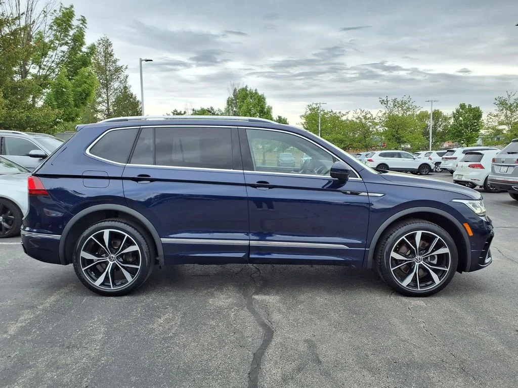 Certified Used 2022 Atlantic Blue Metallic Volkswagen 2.0T SEL R-Line image 3