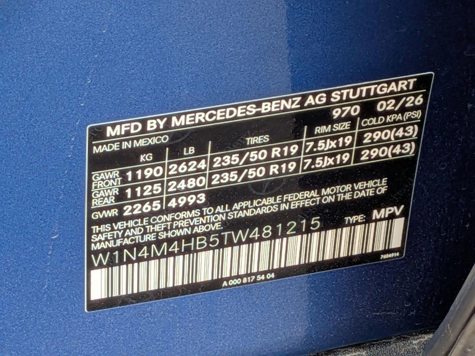 New 2026 Starling Blue Metallic Mercedes-Benz GLB250 image 19
