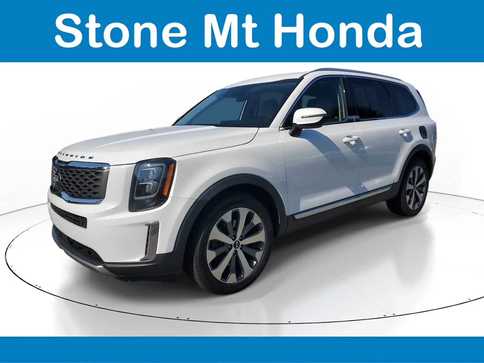 Used 2021 Glacial White Pearl Kia EX image 3