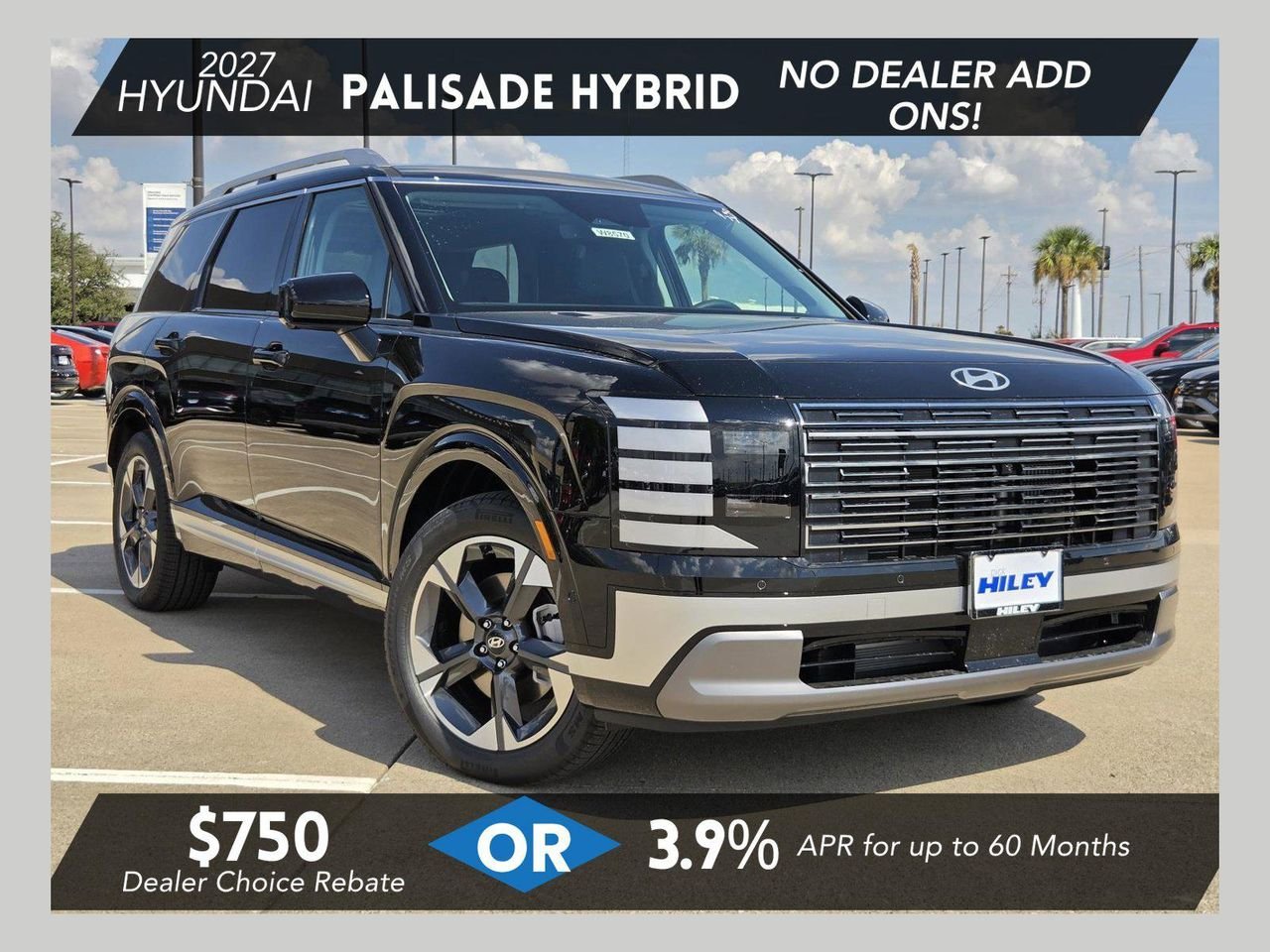 New 2027 Abyss Black Pearl Hyundai Limited 7P image 1