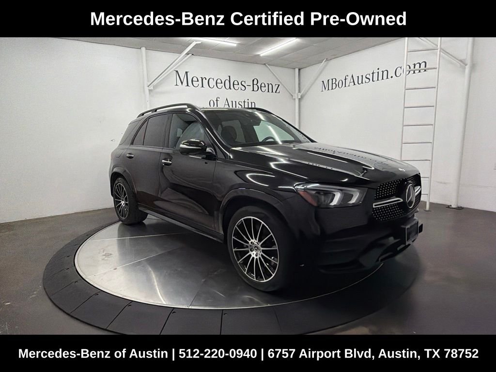 Certified Used 2022 Black Mercedes-Benz GLE 450 image 1