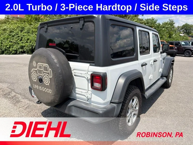 Used 2020 White Jeep Unlimited Sport S image 7