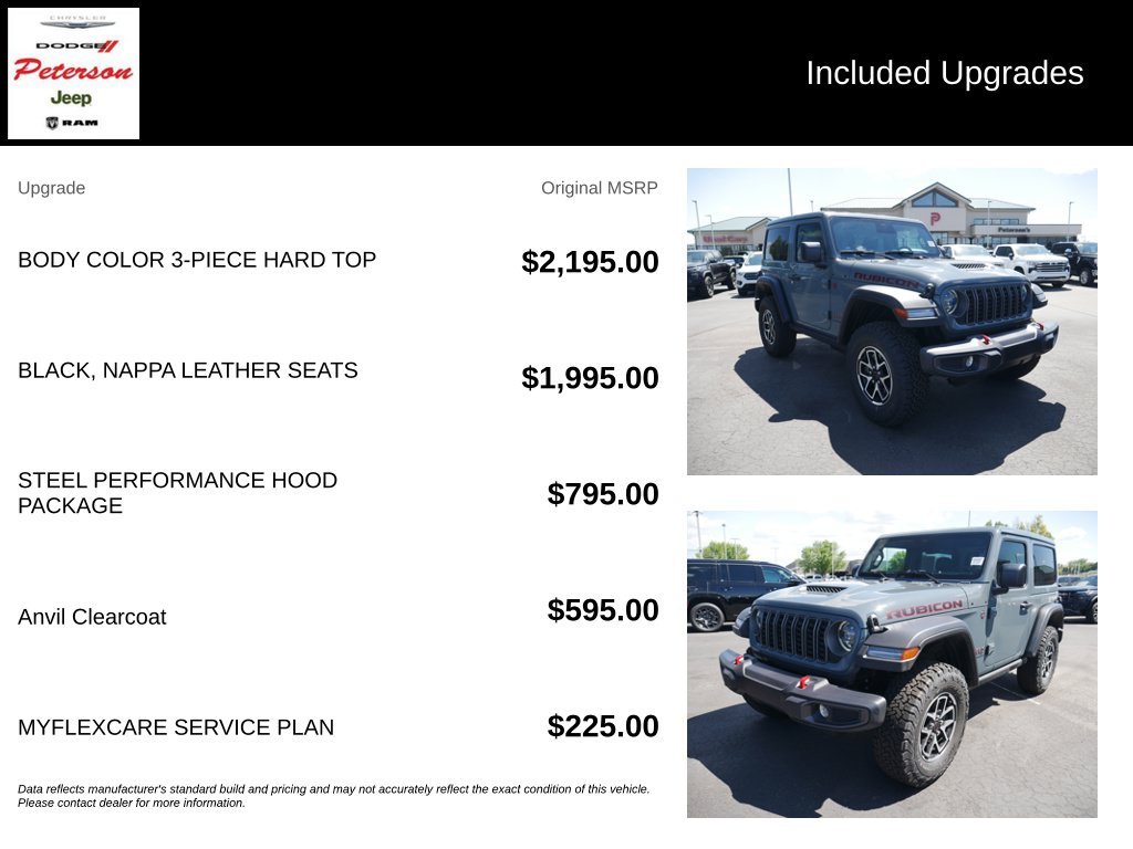 New 2026 Anvil Clear-Coat Exterior Paint Jeep Rubicon image 13