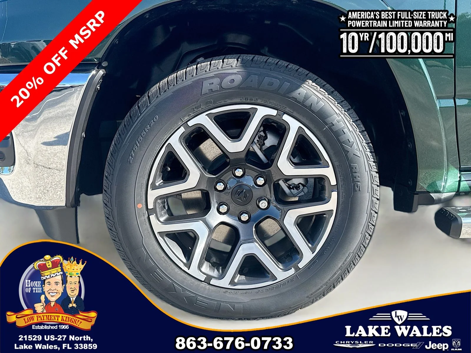 New 2026 Serrano-Green Metallic Exterior Paint RAM LARAMIE image 31