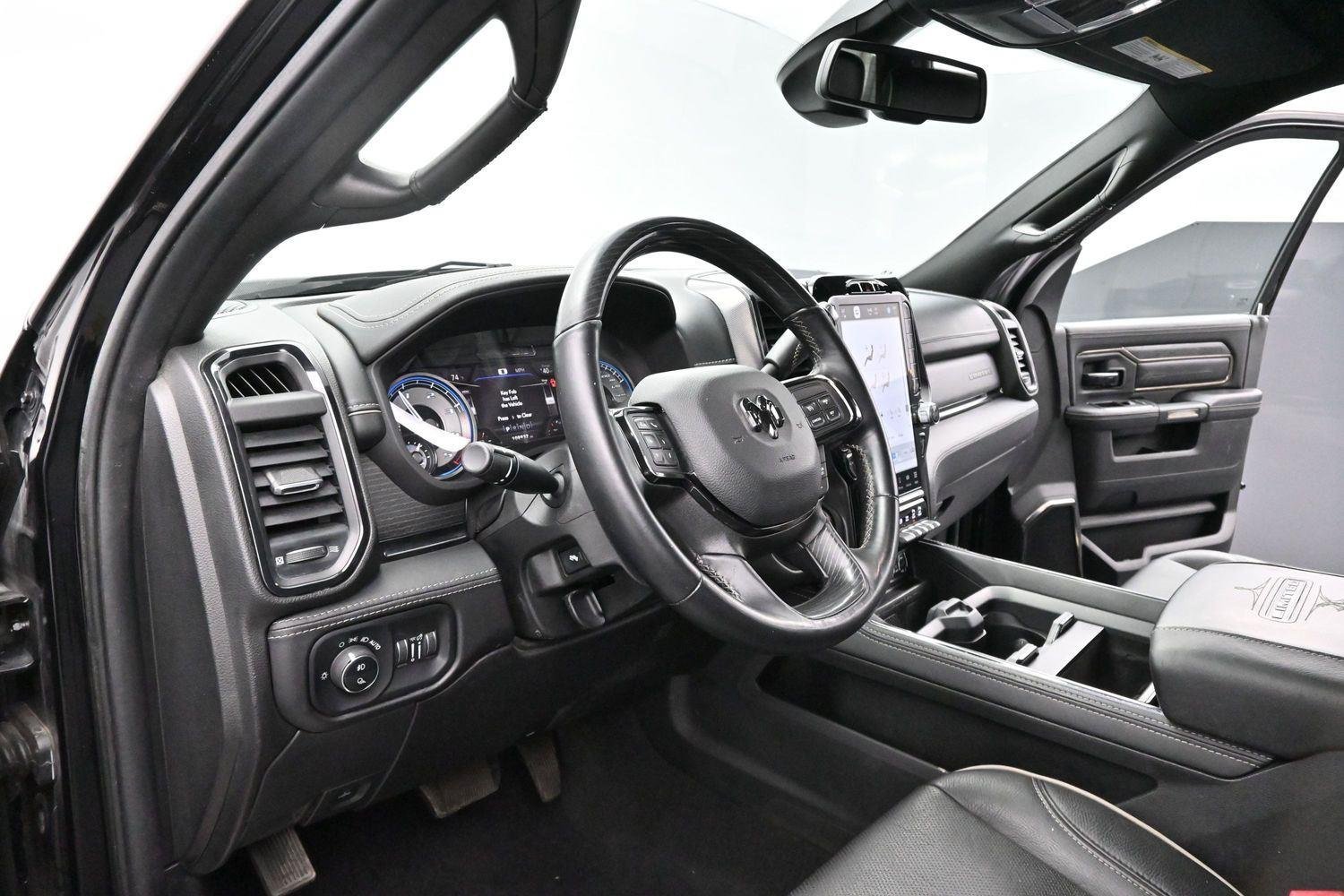 Used 2022 Diamond Black Crystal Pearlcoat Ram Limited image 12