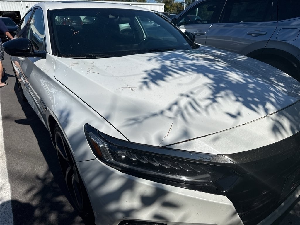 Certified Used 2022 Platinum White Pearl Honda Sport image 1
