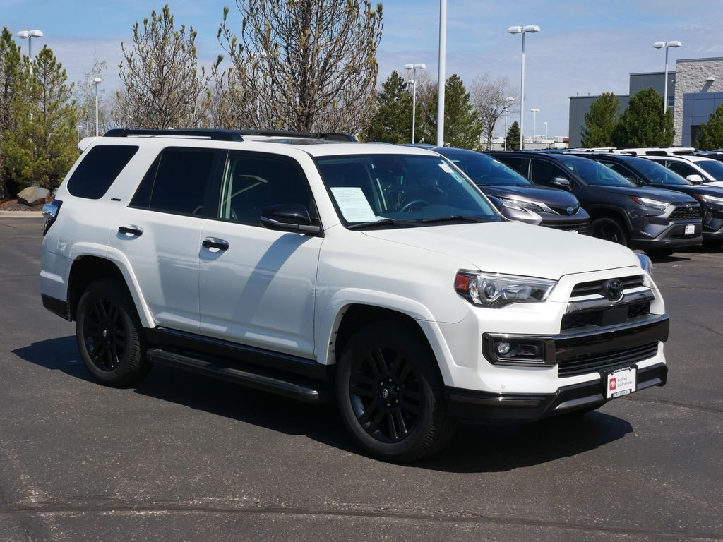 Certified 2021 Toyota 4Runner Night Shade with VIN JTEJU5JR1M5883503 for sale in Minneapolis, Minnesota