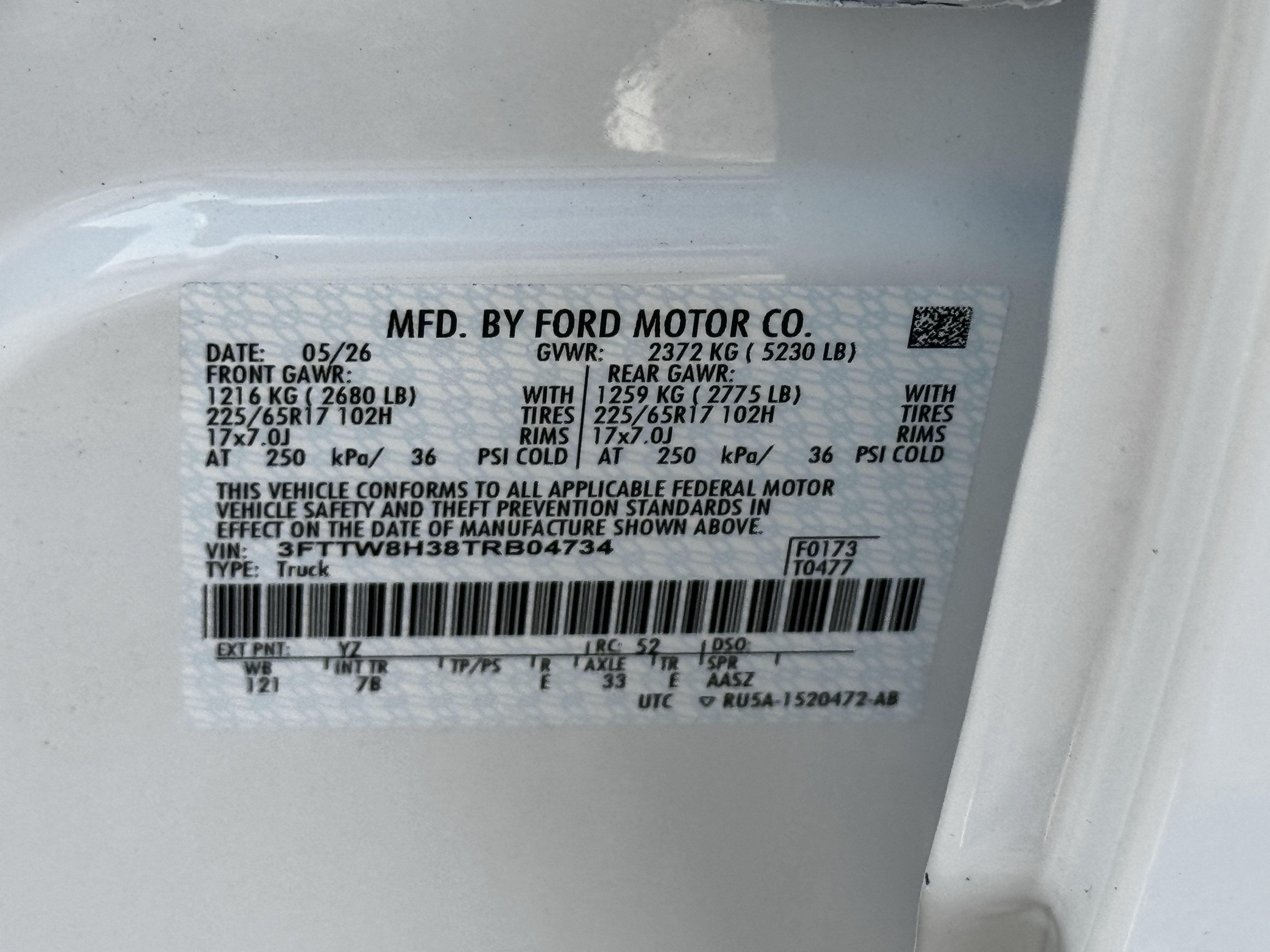 New 2026 Oxford White Ford XLT image 19
