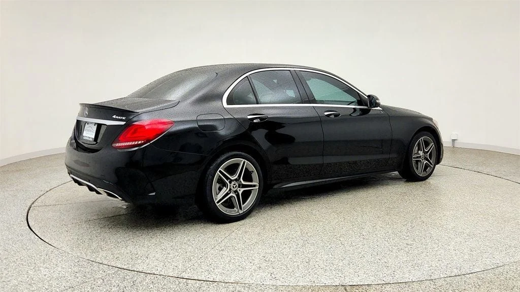 Used 2020 Black Mercedes-Benz C 300 4MATIC Sedan w/ AMG® Line & Premium Pkgs & Panorama Sunroof image 5