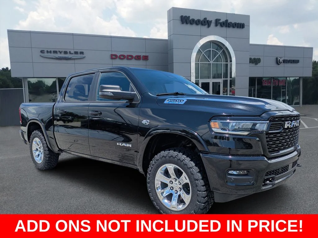 New 2026 Diamond Black Crystal Pearl-Coat Exterior Paint RAM Big Horn/Lone Star image 1