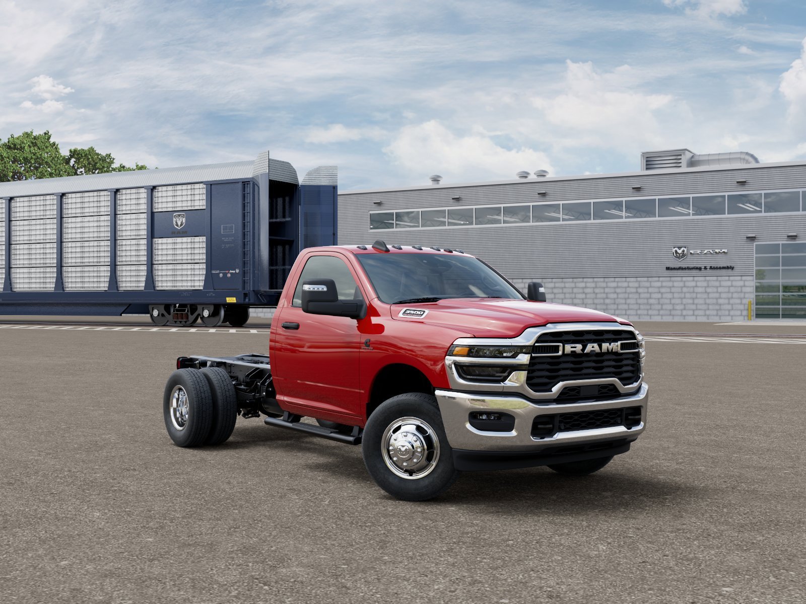 New 2026 Flame Red Clear-Coat Exterior Paint RAM TRADESMAN image 3