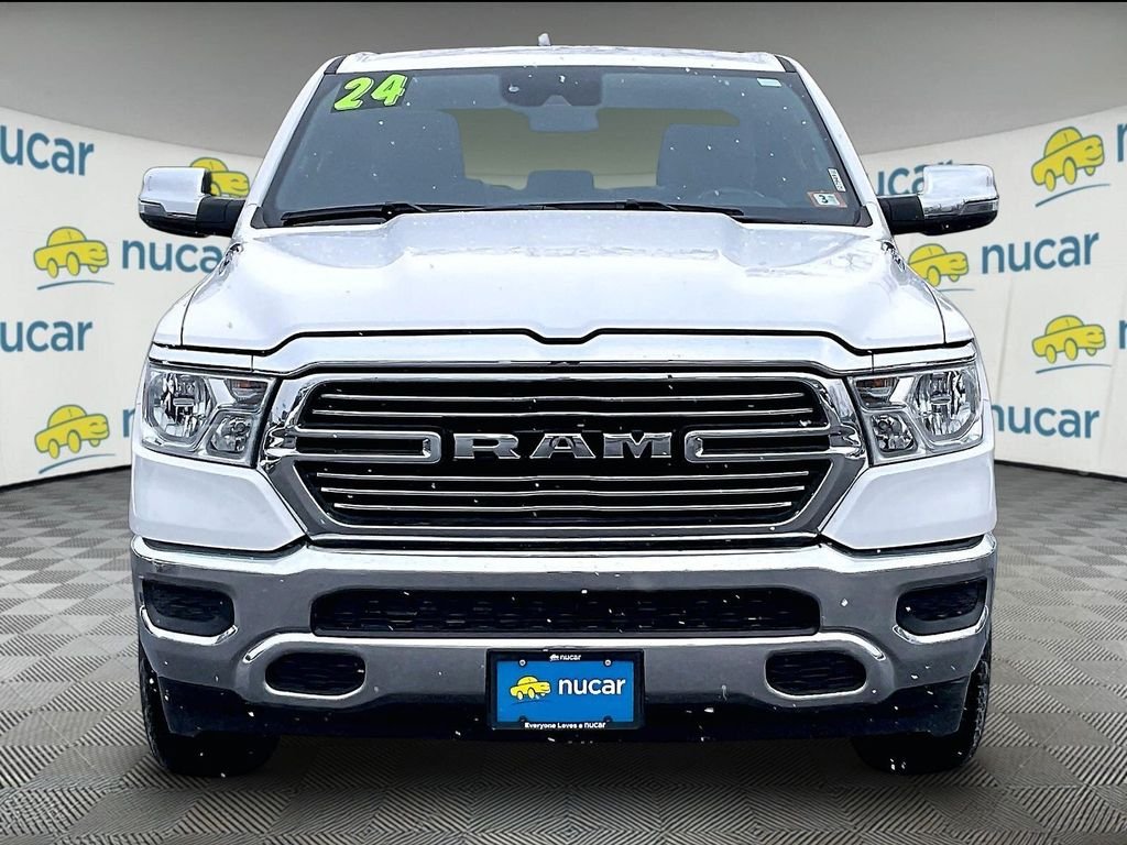 Used 2024 Bright White Clearcoat Ram Laramie image 2