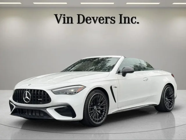 New 2026 MANUFAKTUR Moonlight White Metallic Mercedes-Benz AMG® CLE 53 4MATIC+ Cabriolet image 2