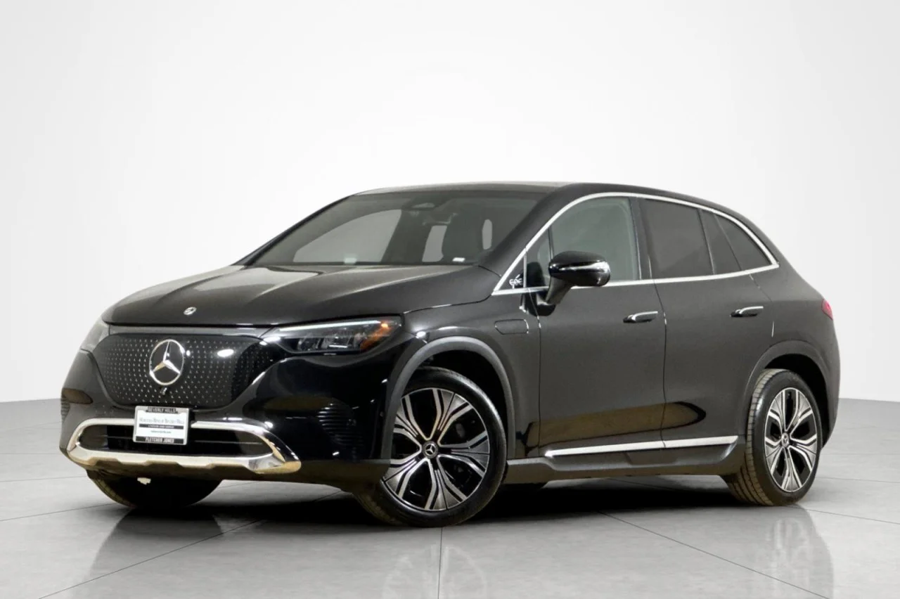 Certified Used 2023 Obsidian Black Metallic Mercedes-Benz EQE 350 image 1