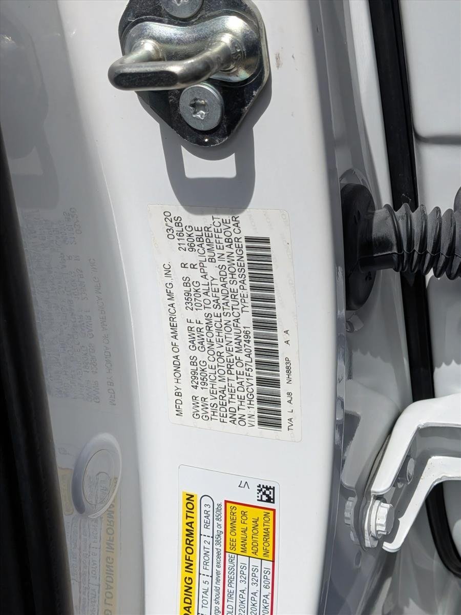Used 2020 Platinum White Pea Honda EX-L image 23