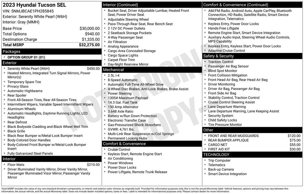 Used 2023 White Hyundai SEL image 6