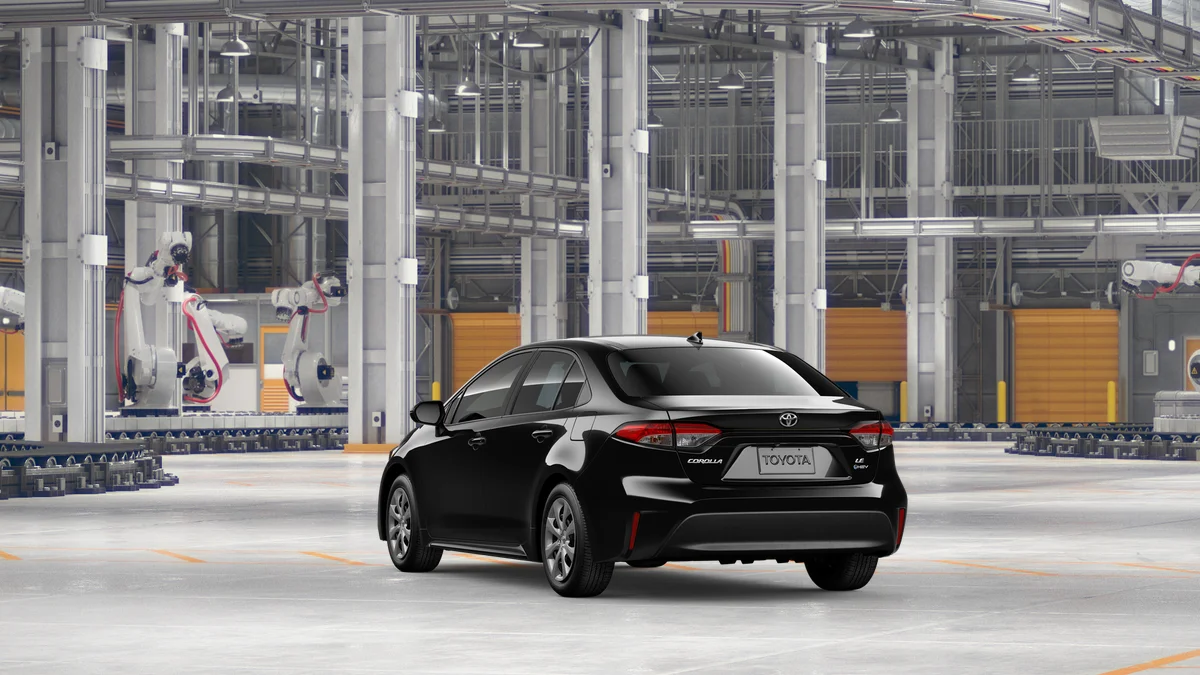 New 2026 Midnight Black Metallic Toyota Hybrid LE image 7