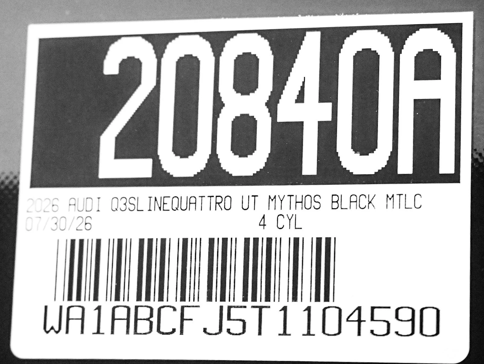 New 2026 Mythos Black Metallic Audi S line image 28
