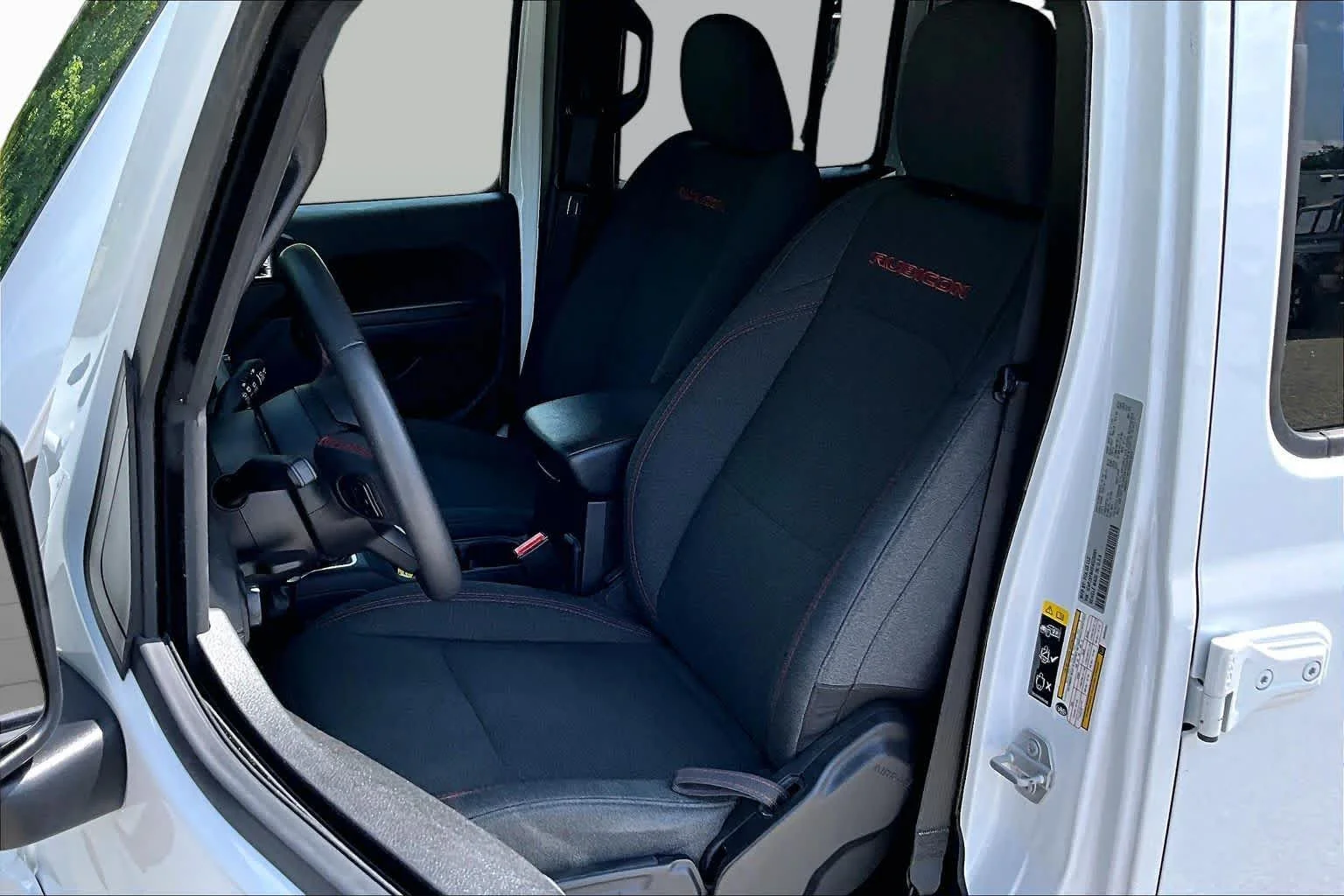 Certified Used 2025 Bright White Clearcoat Jeep Rubicon image 9