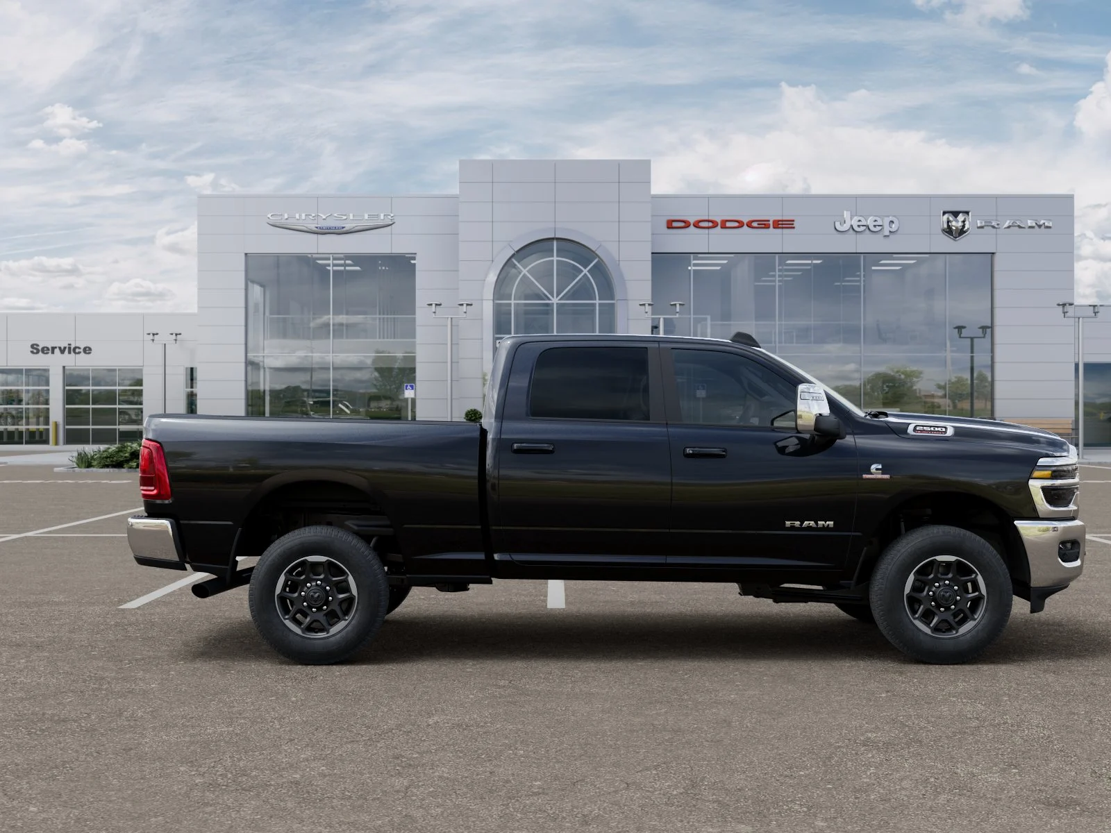 New 2026 Diamond Black Crystal Pearl-Coat Exterior Paint RAM Laramie image 29