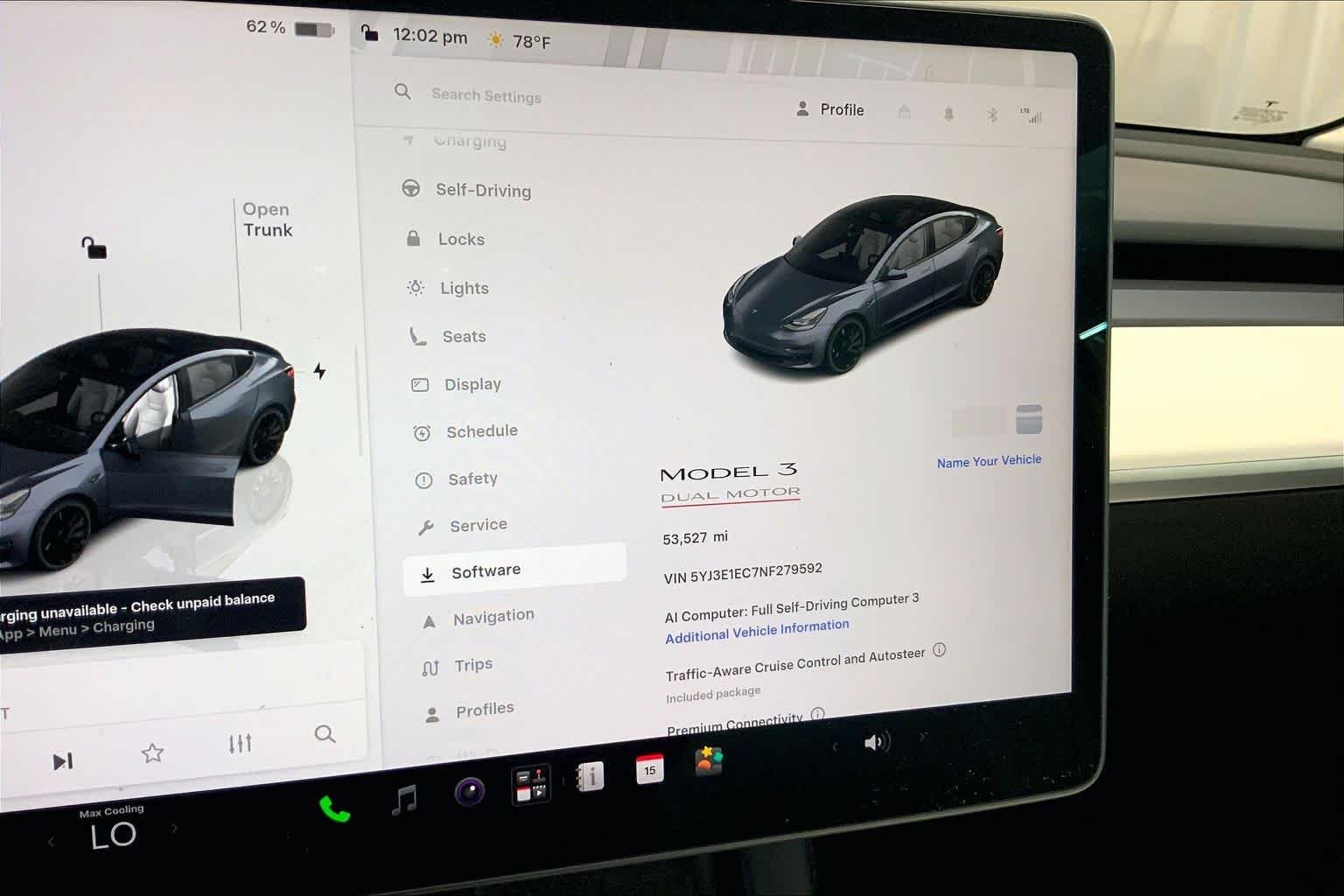 Used 2022 Midnight Silver Metallic Tesla Performance image 25