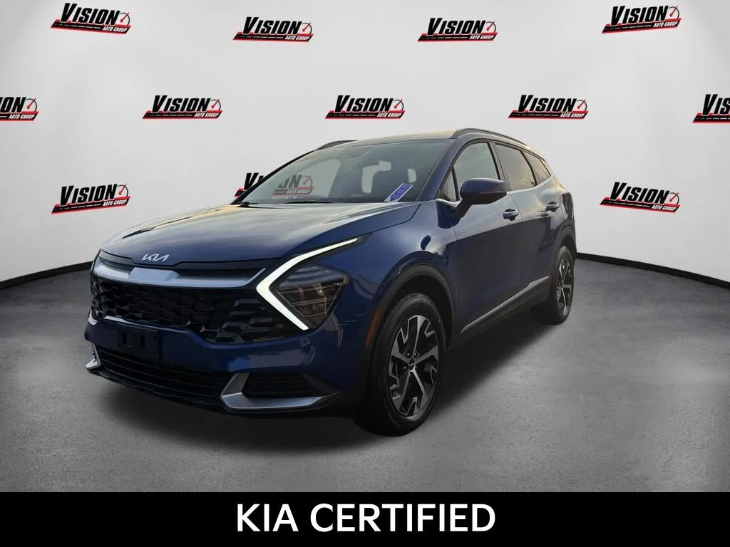 Certified Used 2024 Blue Kia EX image 1