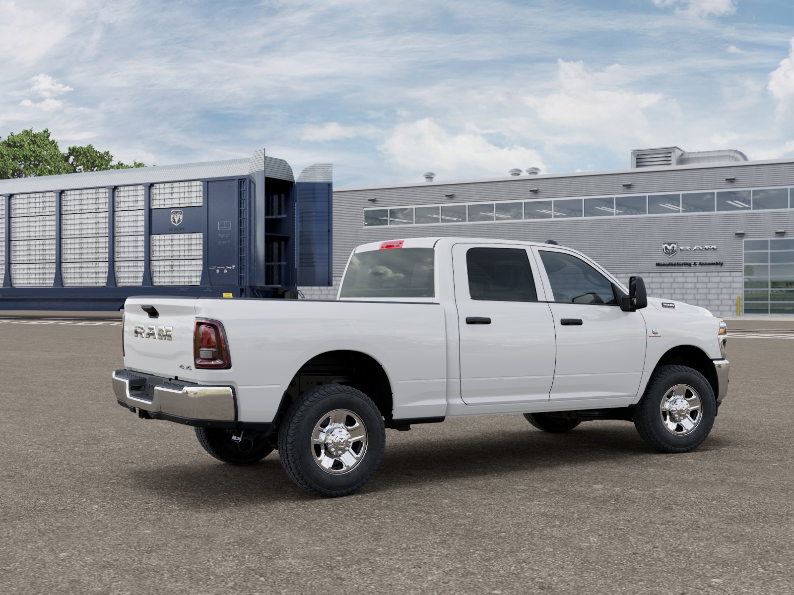 New 2026 Bright White Clear-Coat Exterior Paint RAM Tradesman image 2