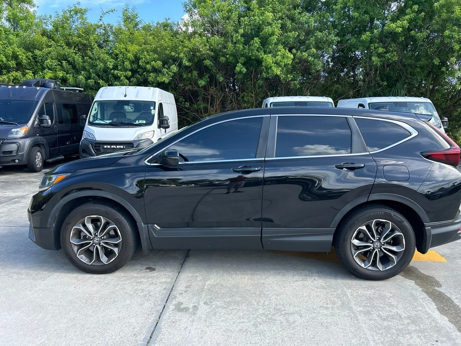 Used 2022 Crystal Black Pearl Honda EX image 2