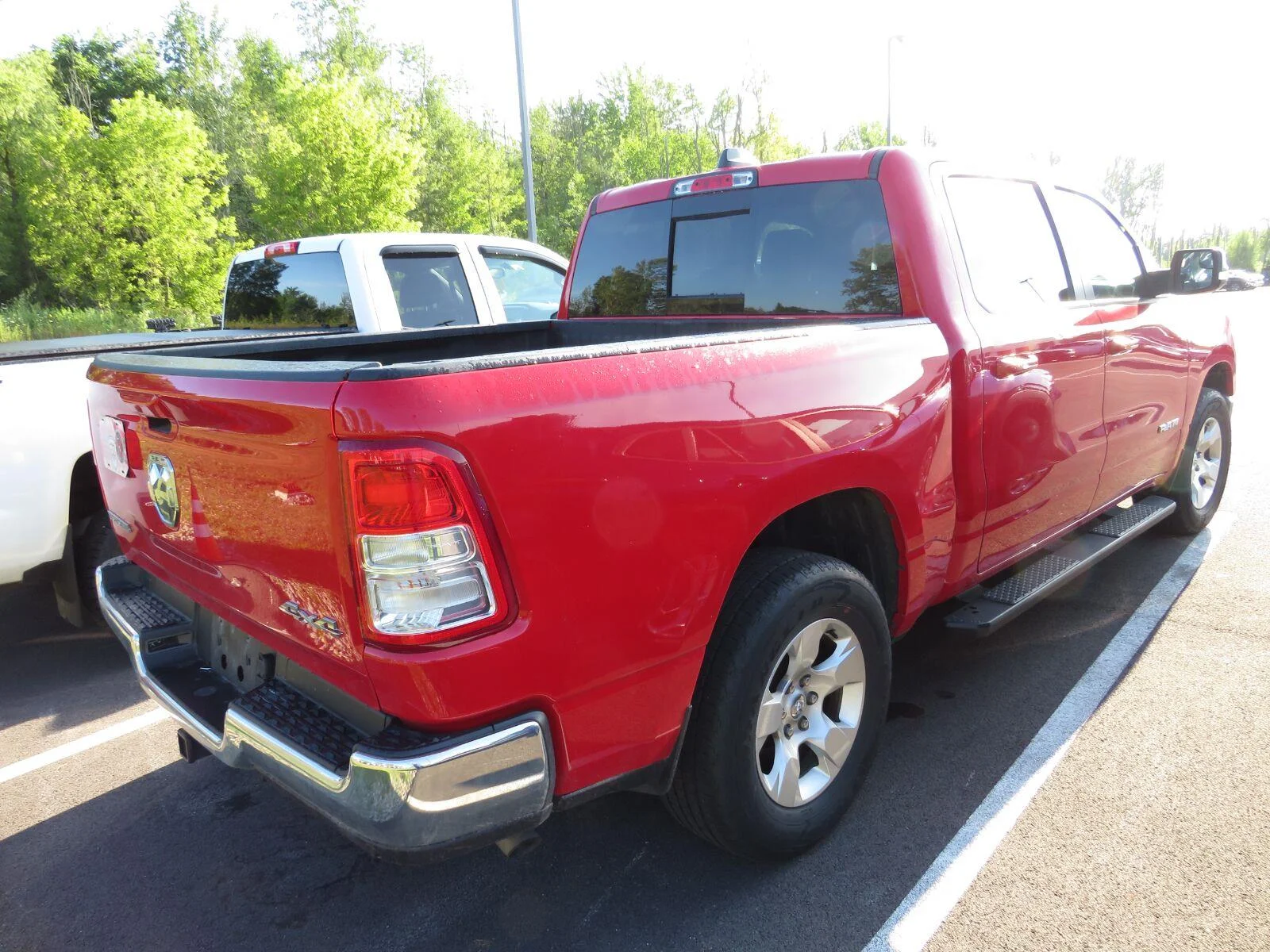 Used 2022 Flame Red Clearcoat Ram Big Horn image 8