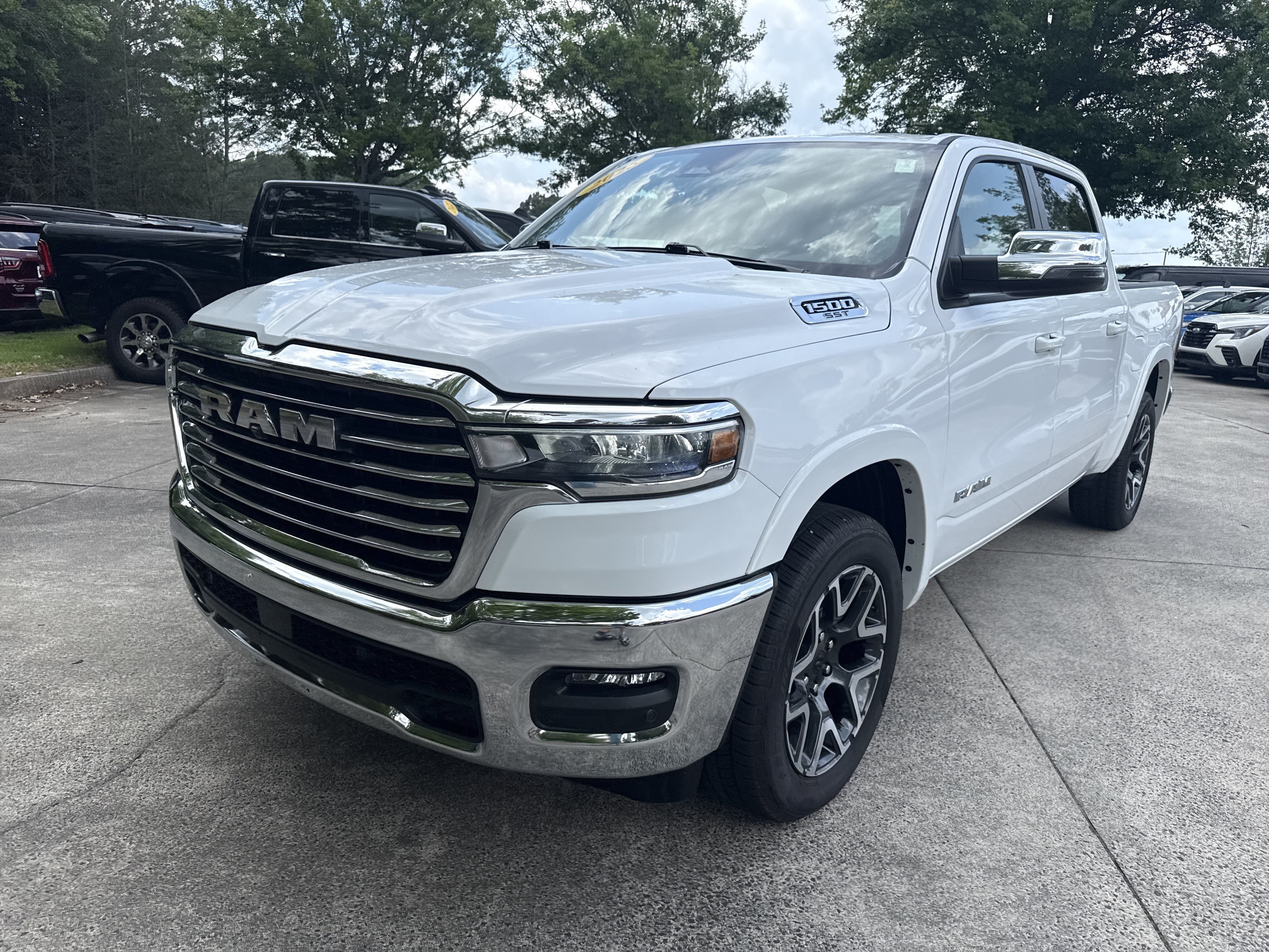 Used 2025 Bright White Clearcoat Ram Laramie image 3