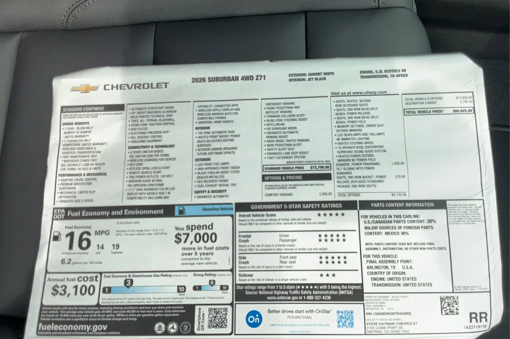 2026 Chevrolet Suburban Z71 - Photo 26