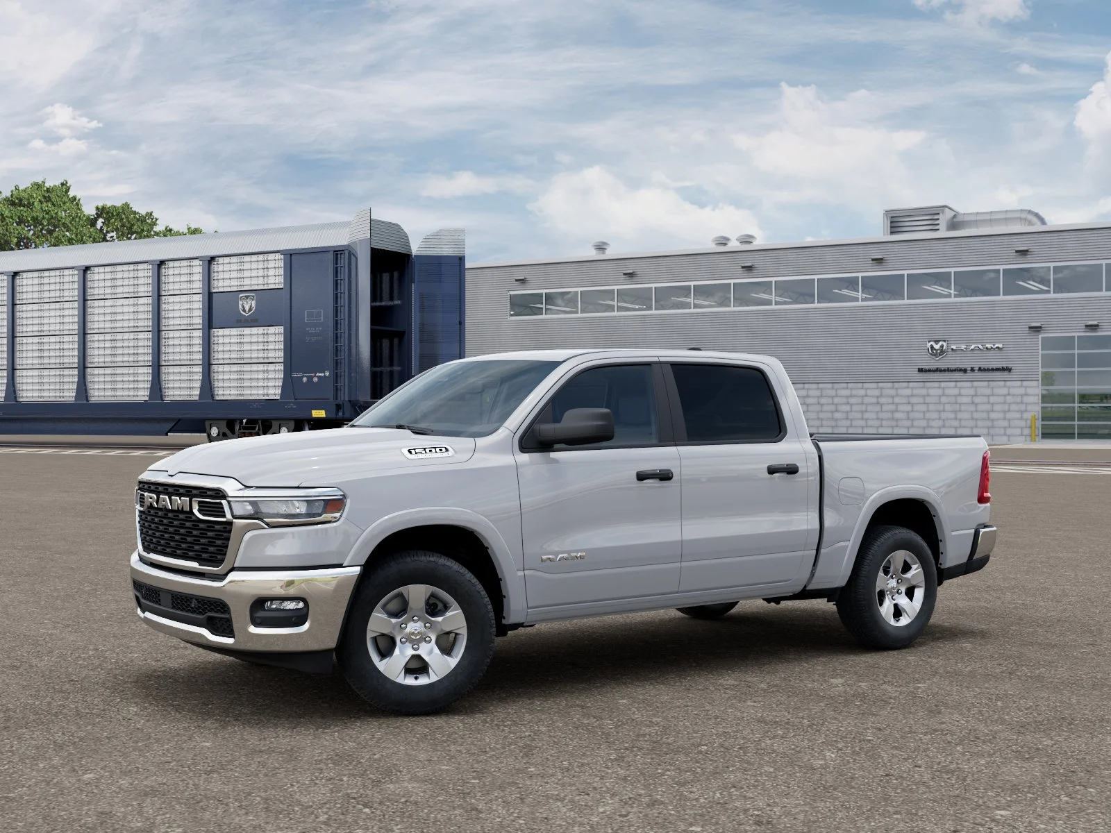 New 2026 Bright White Clear-Coat Exterior Paint RAM BIG HORN image 2