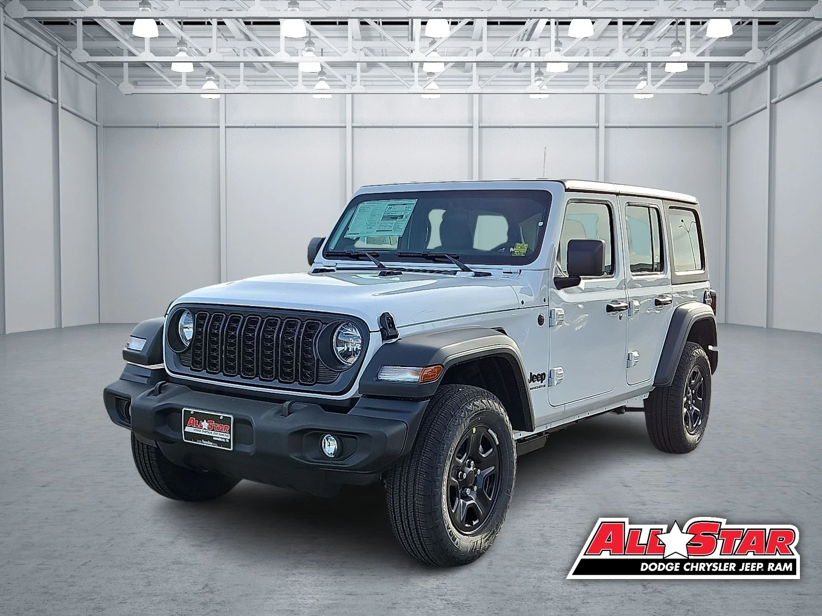 New 2026 Bright White Jeep 4-DOOR SPORT image 1