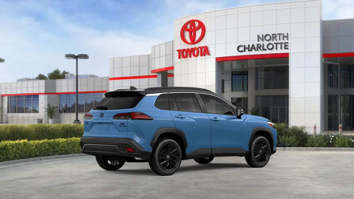New 2026 Cavalry Blue with Jet Black roof Toyota Hybrid XSE image 71