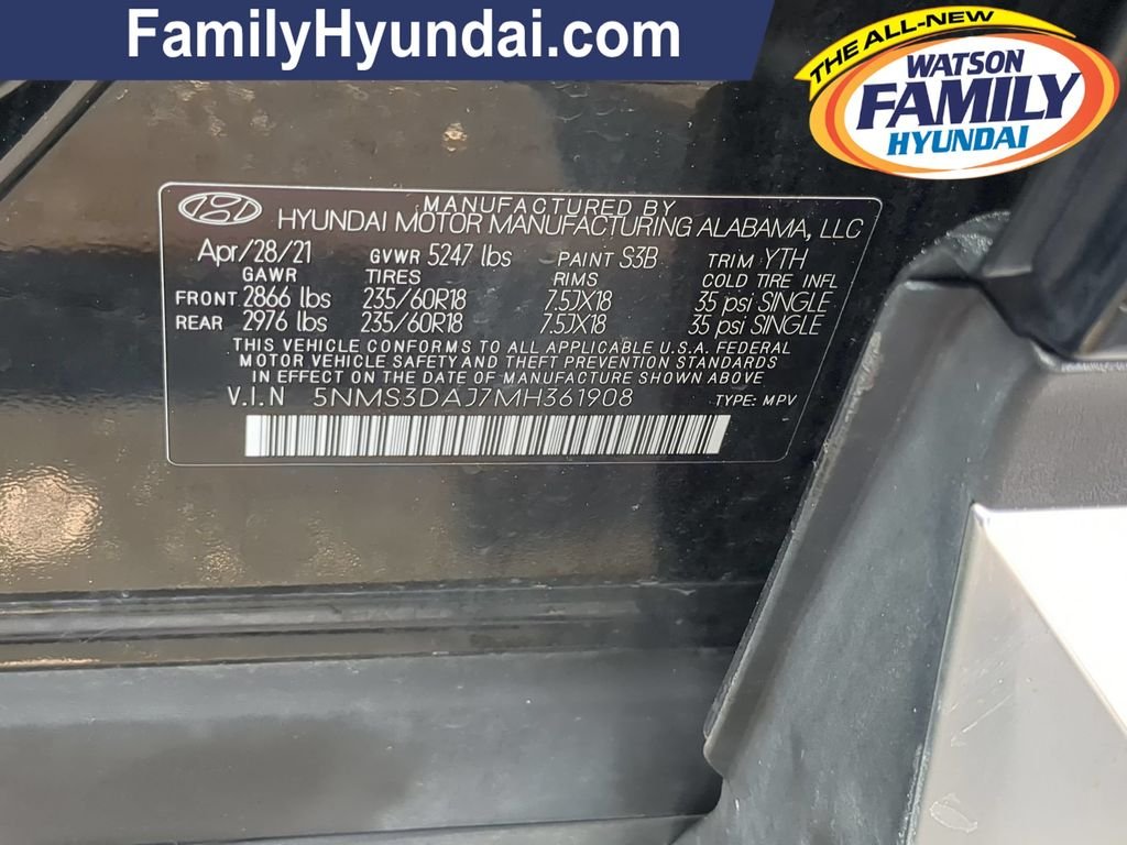 2021 Hyundai Santa Fe SEL - Photo 33