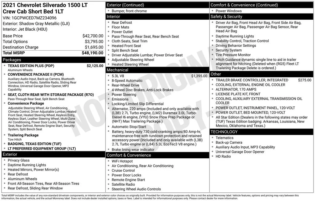 Used 2021 Gray Chevrolet LT image 8