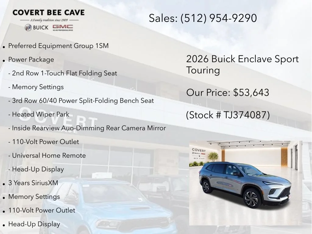 New 2026 Buick Enclave Sport Touring, photo 7