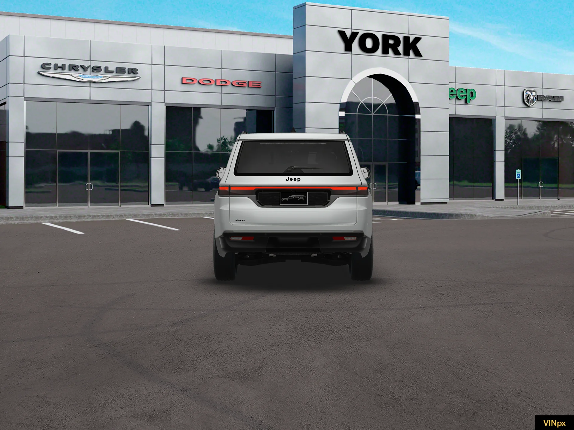 New 2026 Bright White Clear-Coat Exterior Paint Jeep Grand Wagoneer image 18