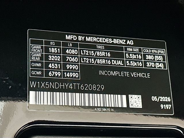 New 2026 Obsidian Black Metallic Mercedes-Benz Cargo 170 WB image 29