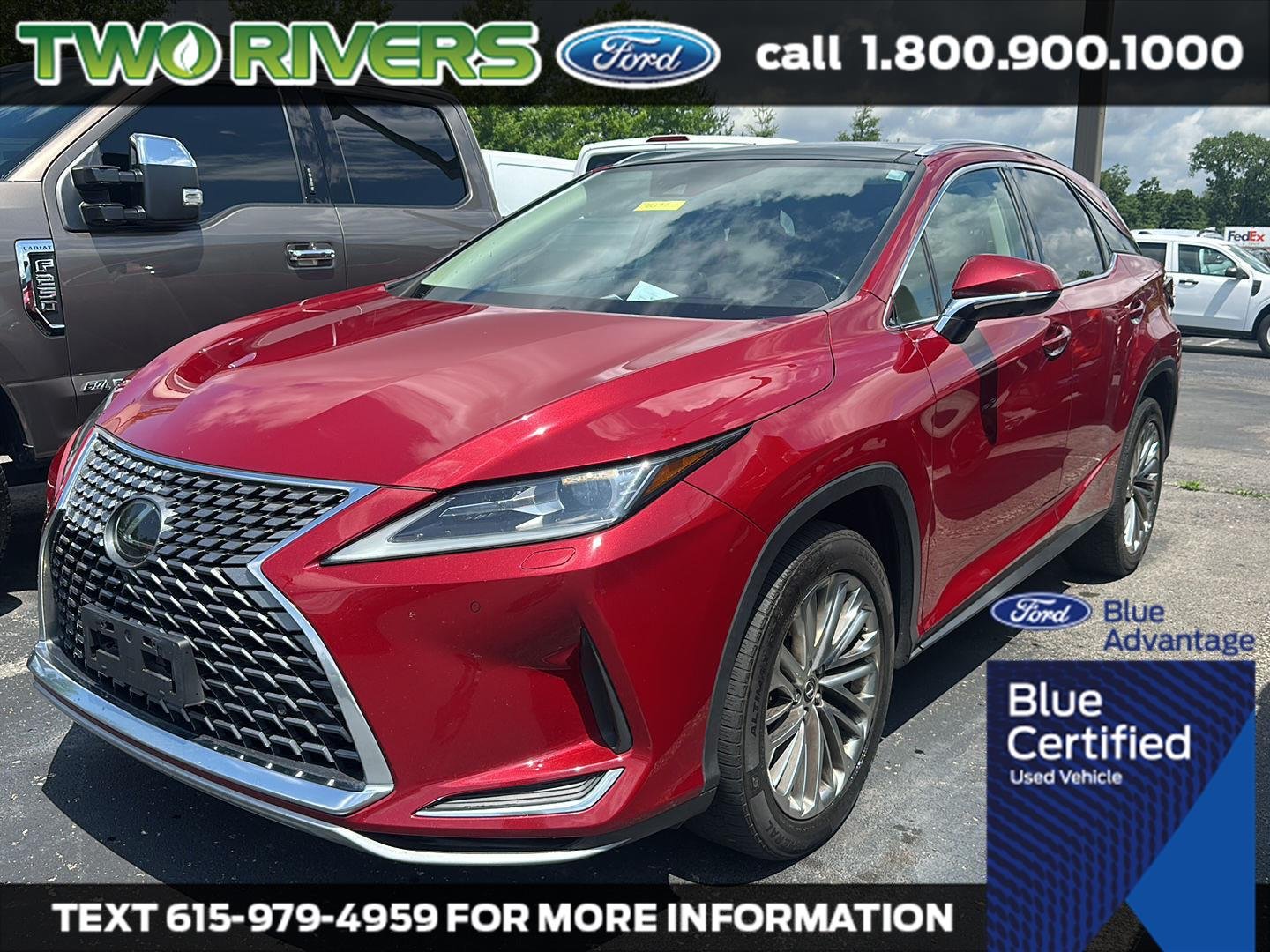 Certified Used 2020 Matador Red Mica Lexus RX 350 image 1