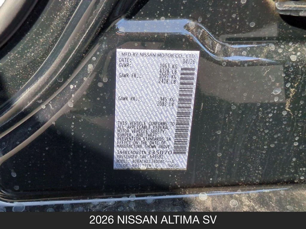 New 2026 Black Nissan 2.5 SV image 26