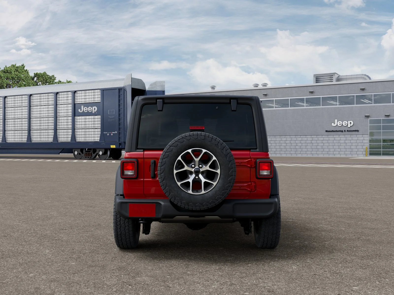 New 2026 Firecracker Red Clear-Coat Exterior Paint Jeep  image 7
