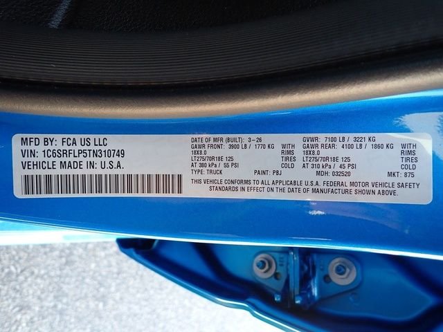 New 2026 Hydro Blue Pearl-Coat Exterior Paint RAM Rebel image 16