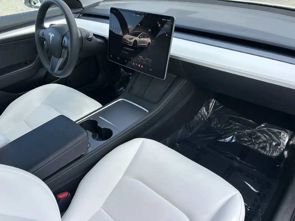 Used 2023 Pearl White Multi-Coat Tesla Base image 8