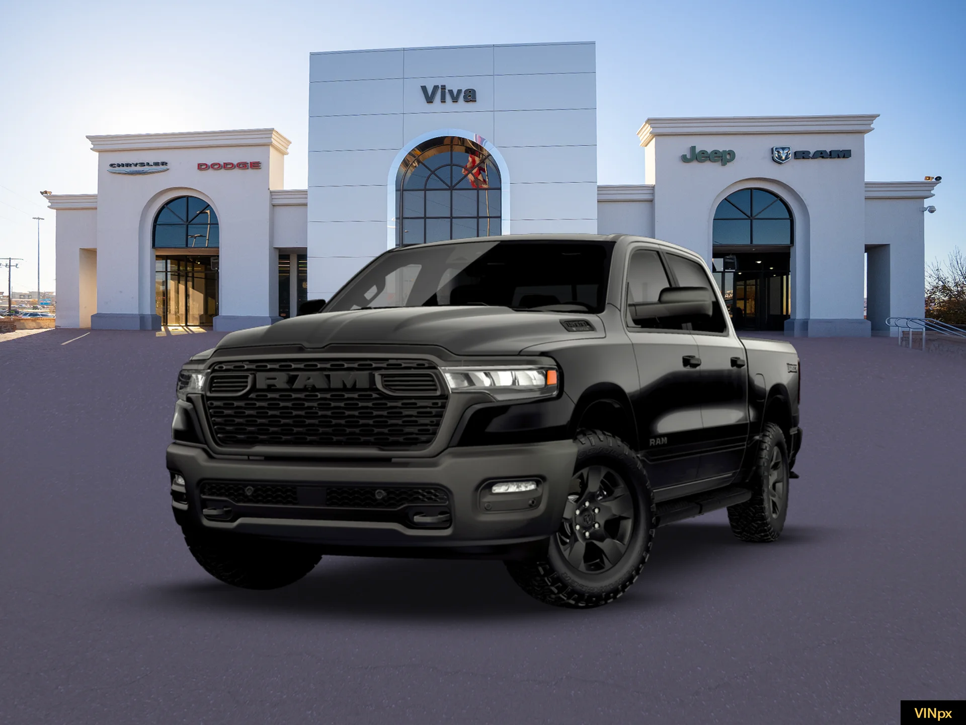 New 2026 Diamond Black Crystal Pearl-Coat Exterior Paint RAM  image 1