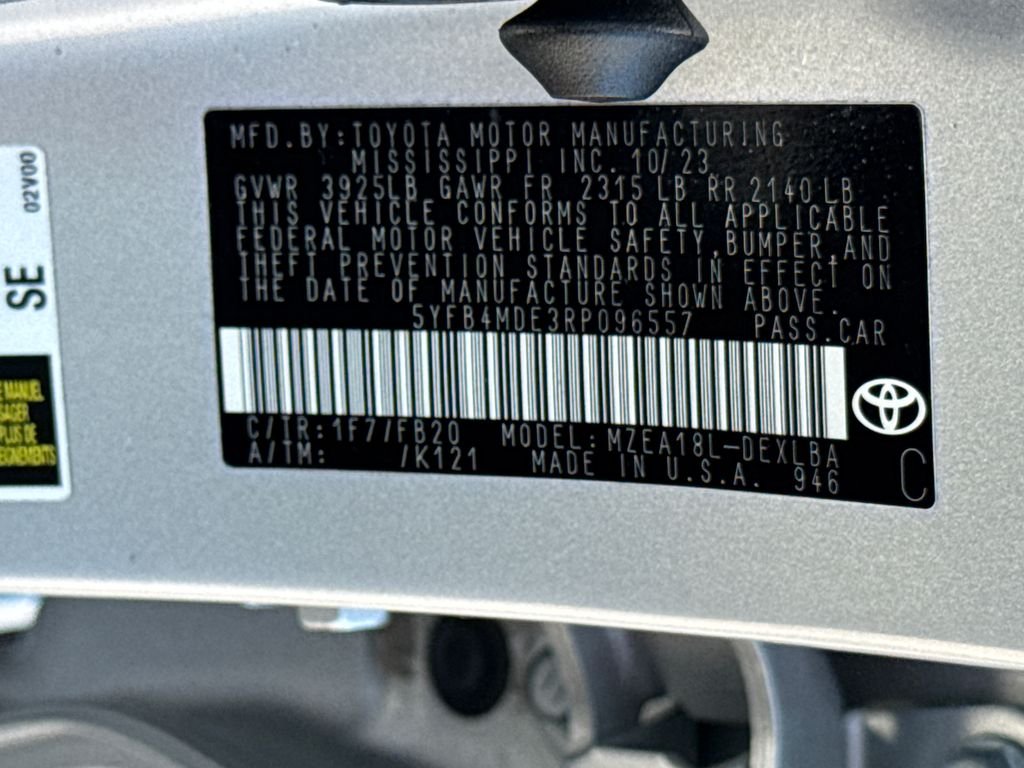 Used 2024 Silver Toyota LE image 49