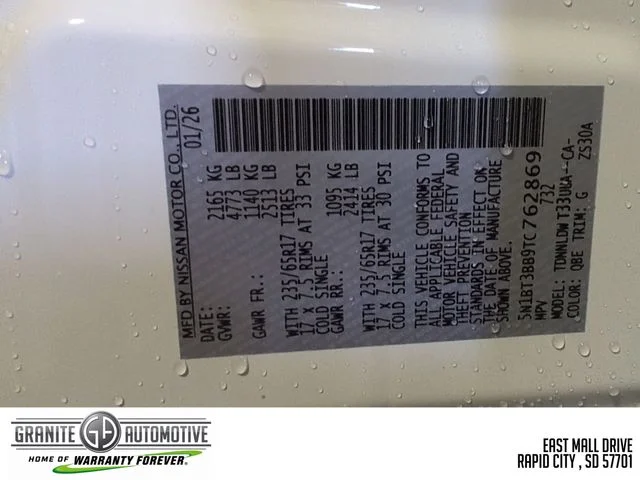 New 2026 Everest White Pearl TriCoat Nissan Rock Creek® image 28